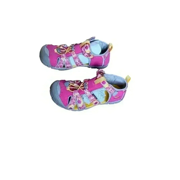 Keen Pink Seacamp II CNX Fisherman Water Hiking Sandals Big Girls Size 4 Shoes - Picture 3 of 10